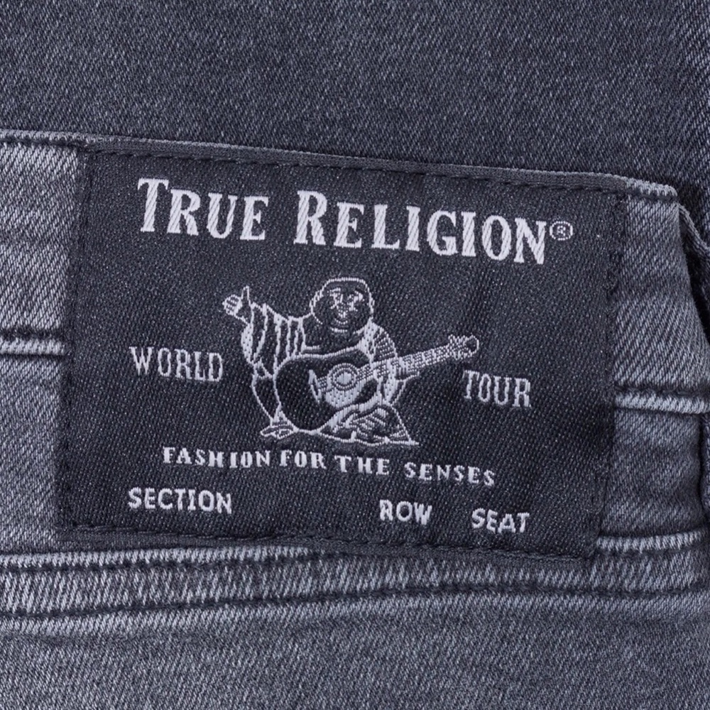True Religion NWT Distressed Vintage Wash Geno Relaxed Slim Jeans 32 - Picture 9 of 11
